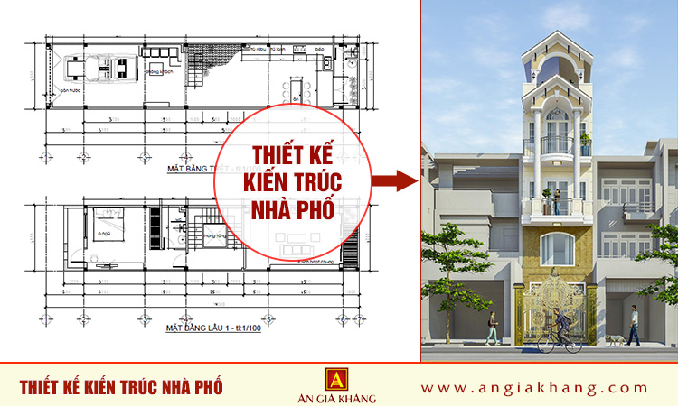 Thiết Kế  kiến trúc nhà phố